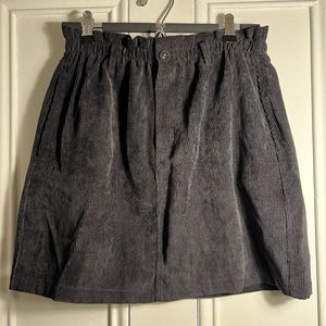 Black corduroy skirt